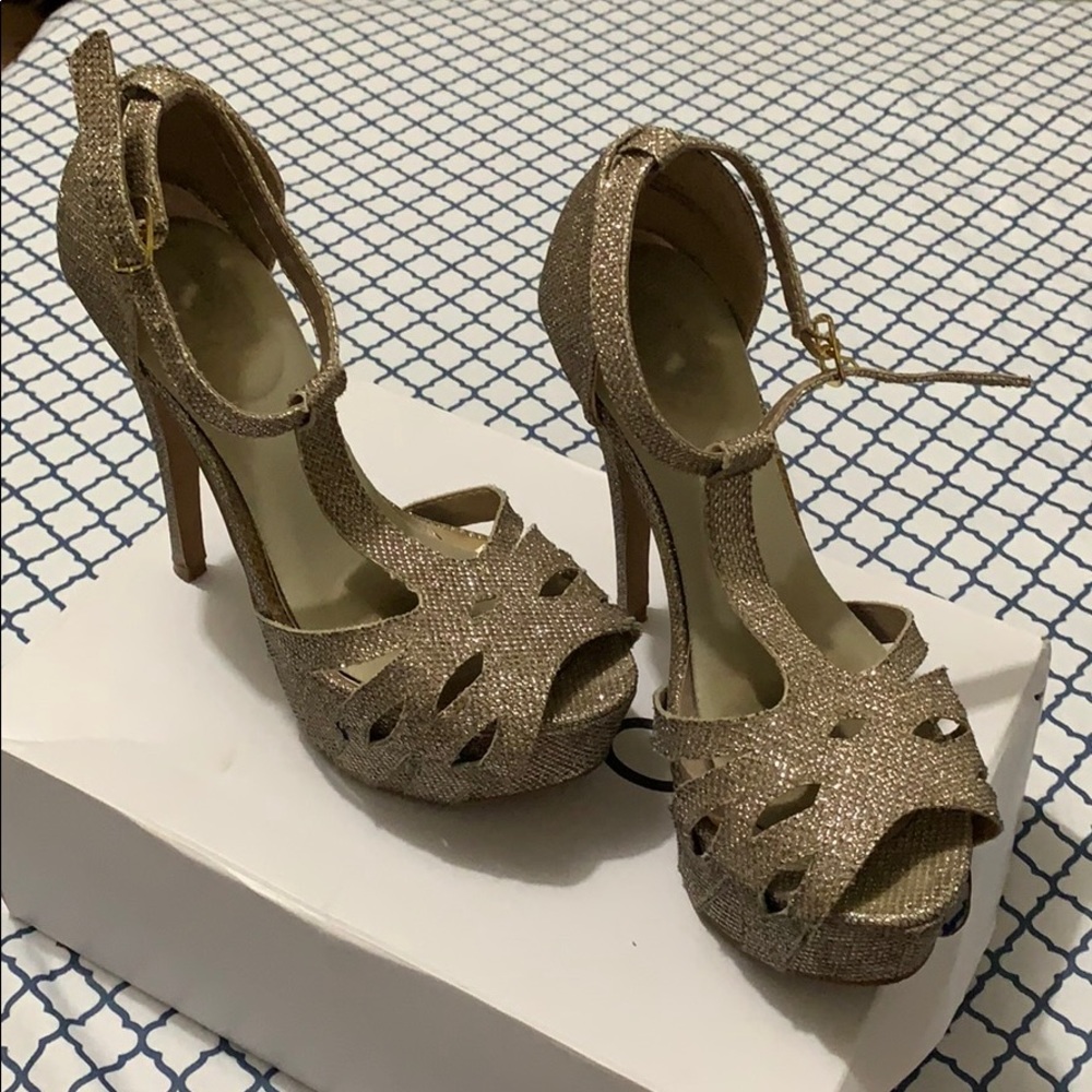 Glitter Platform High Heels
